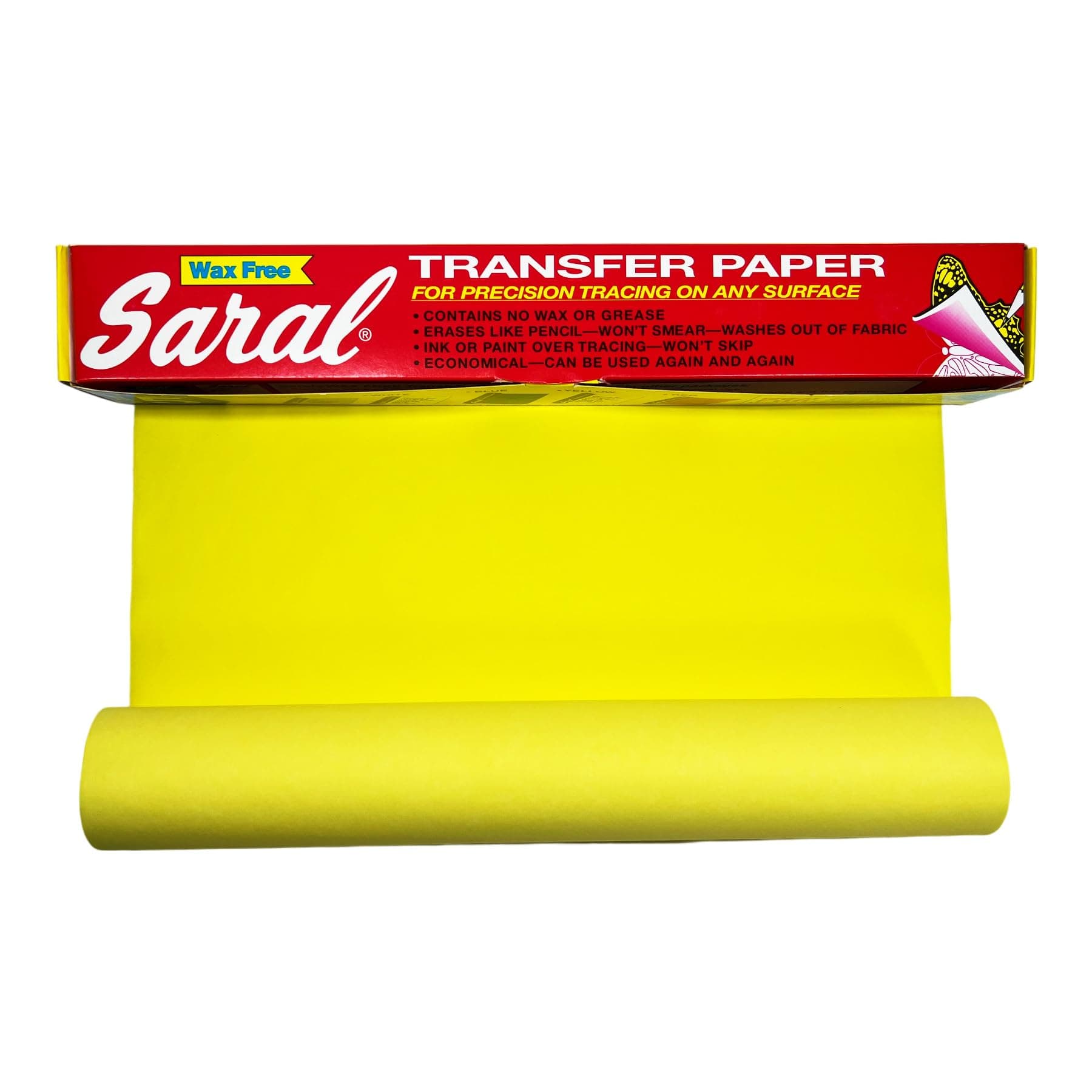Wax Free Transfer Paper - Yellow - 12 inches x 12 Foot Roll