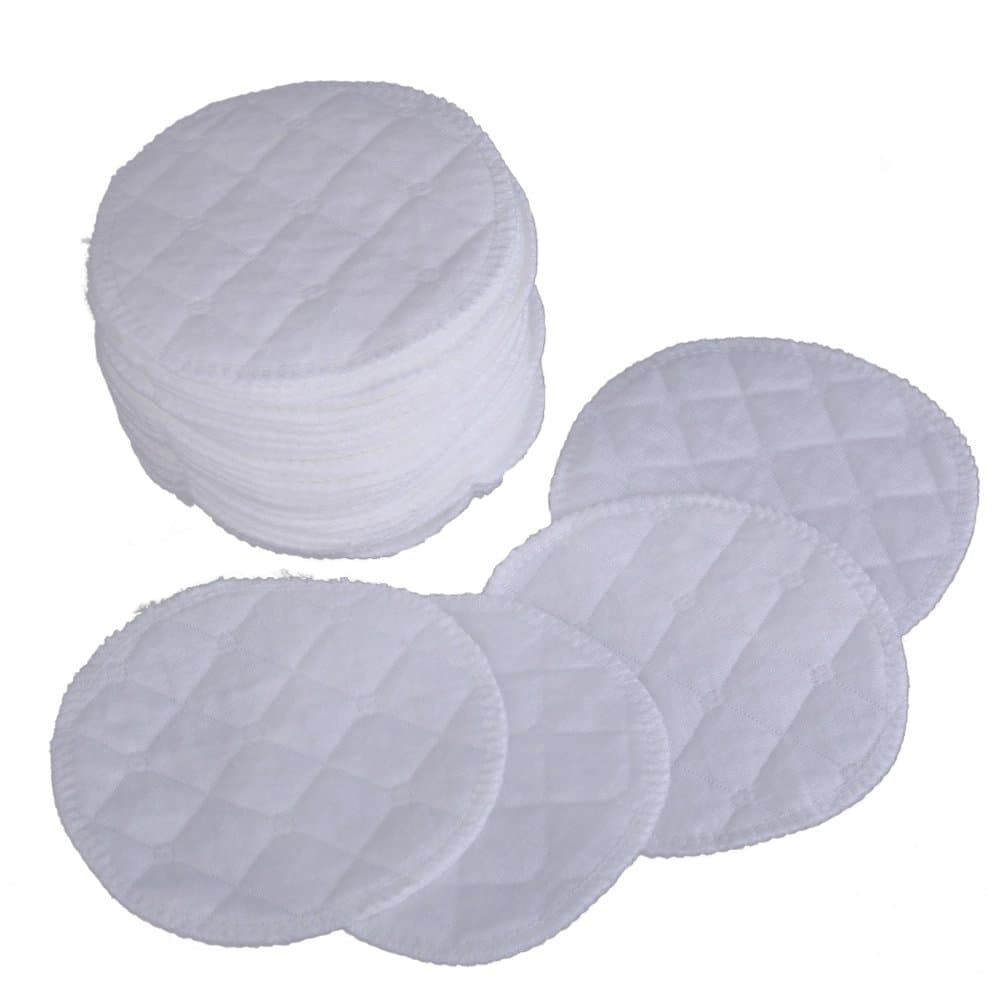 Monkeybrother Soft Cotton Absorbent Reusable Washable Breastfeeding Breast Nursing Pads (20pcs)