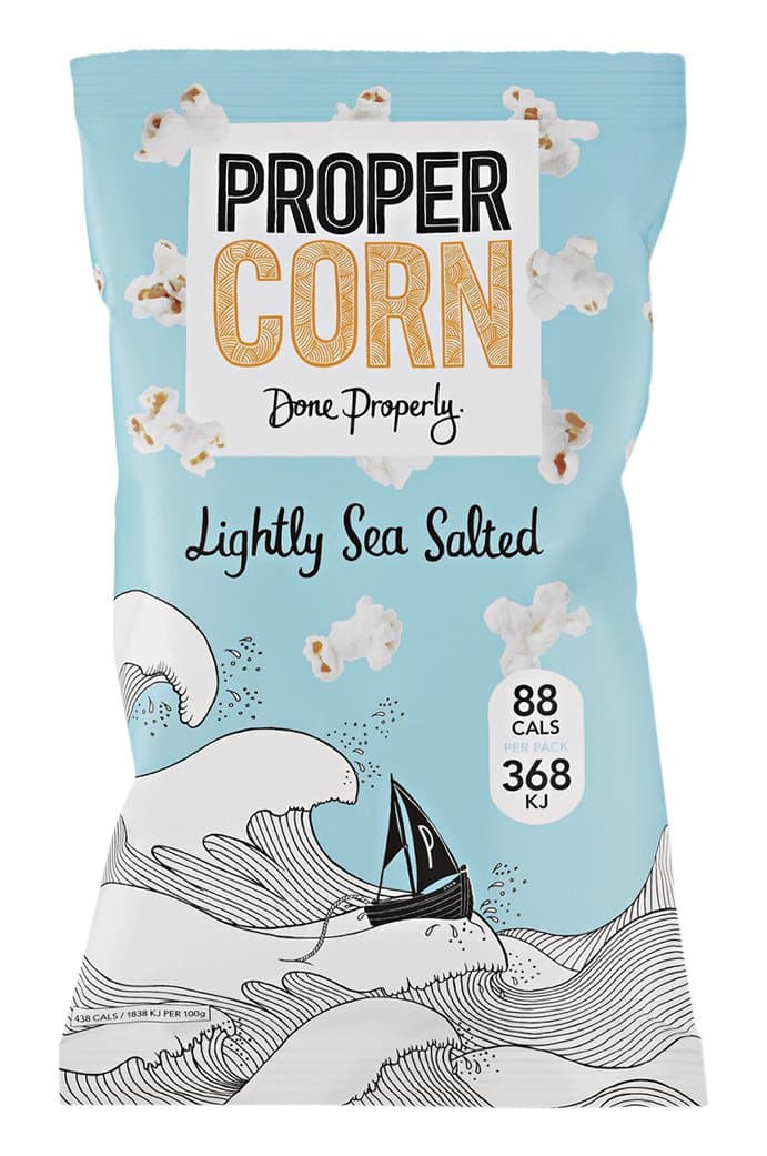 PROPERCORN Light Sea Salted Popcorn, 20 g
