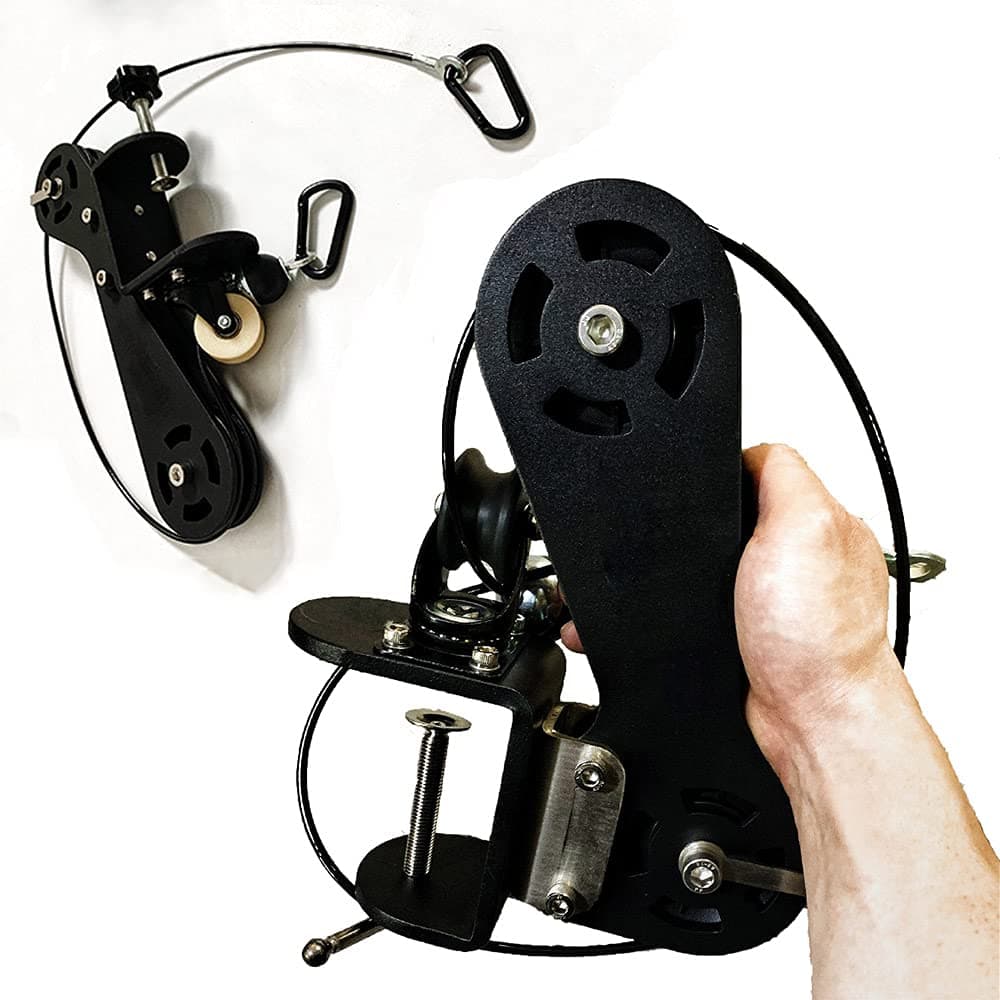 Arm Wrestling Pulley Machine, Fitness LAT And Lift Pulley System, Desktop Forearm Wrist Trainer, 100Kg Load Bearing, Gym Gantry Structure, No Gear, Low Position, for Biceps Curl, Triceps Training