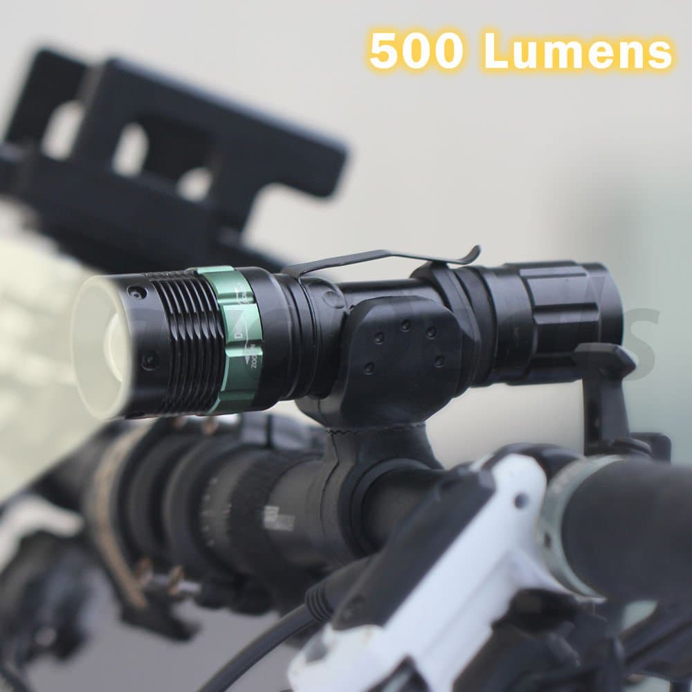 Ultra Bright Multi-Purpose Bike Headlight/Flashlight, CREE T6 LED, Multiple-Modes, Removable, Shock Proof, Blast Proof, Water Resistant