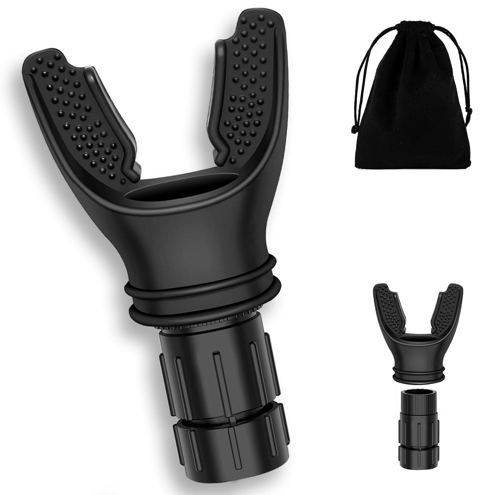 2PCS Portable Breathing Resistance Trainer, Compact Exercise Device with Easier Resistance Adjustment System, Muscle Trainer for Improve Strength & Endurance, Fitness Trainer for Sports/Training