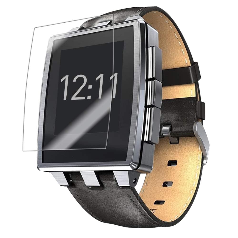 Skinomi Screen Protector Compatible with Pebble Steel Smartwatch (6-Pack) Clear TechSkin TPU Anti-Bubble HD Film
