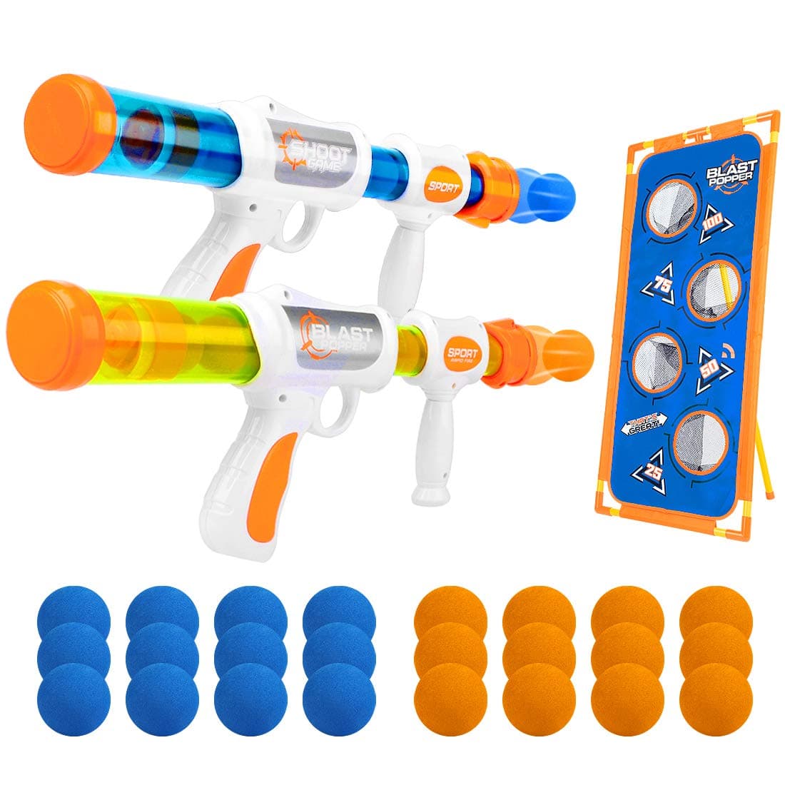 Air Powered Shooter Toy Guns Shooting Games