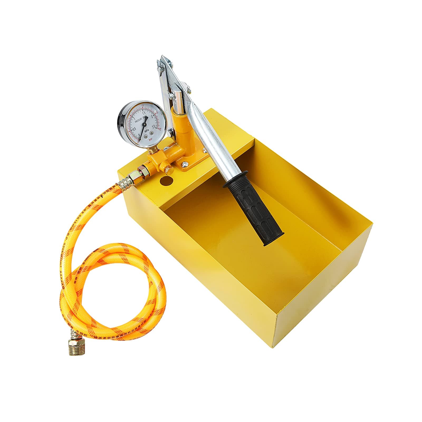 Dyna-Living Test Pump for Water Pipe Line Installation - Heating System Water Leakage Pressure Tester (Yellow)