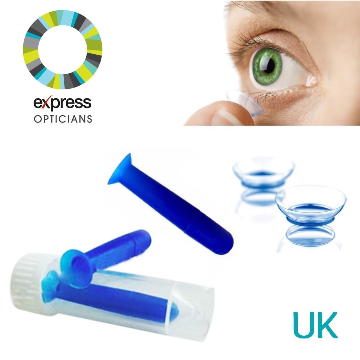Contact Lens Inserter Remover Soft Tip & Case Hygienic Daily Use UK Seller (1 Piece)