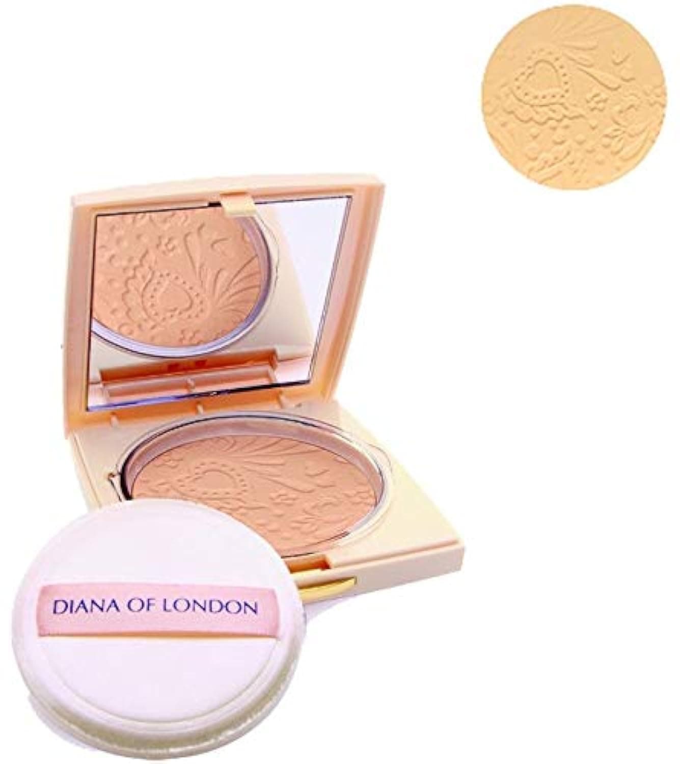 Diana of London Absolute Stay Compact Face Powder 406, Natural Almond