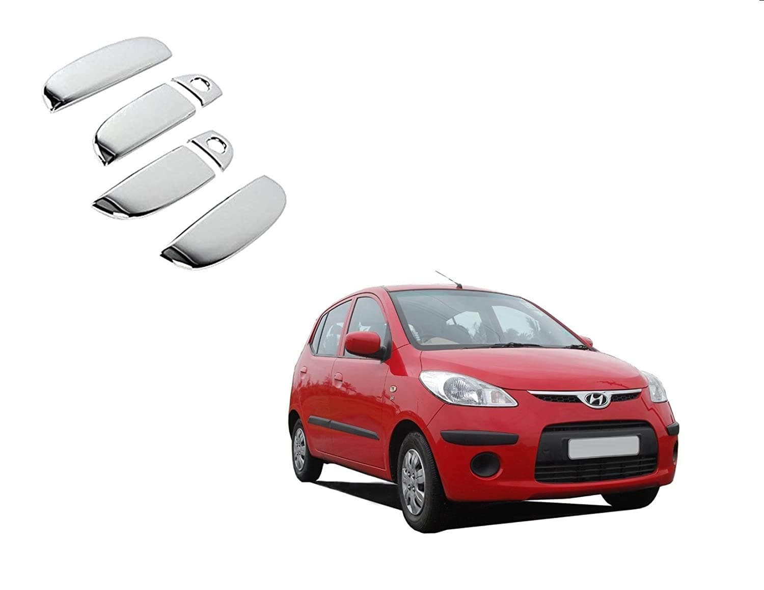Zimba Car Chrome Plated Door Handle Cover for Hyundai i10