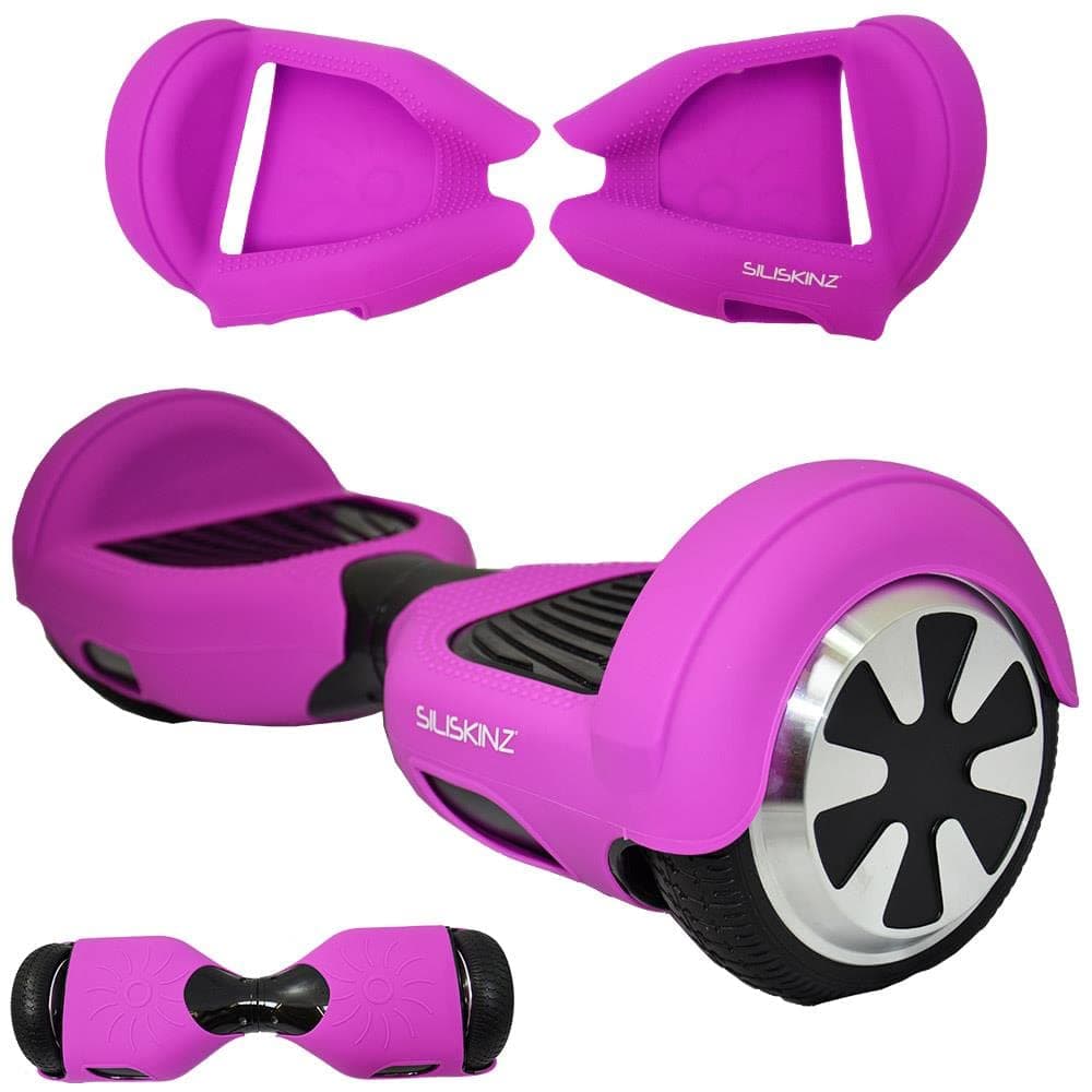 SILISKINZ® 360 Degree Silicone Protective Jelly Case Cover - For 6.5" 2 Wheel Self Smart Balance Scooter (PURPLE)