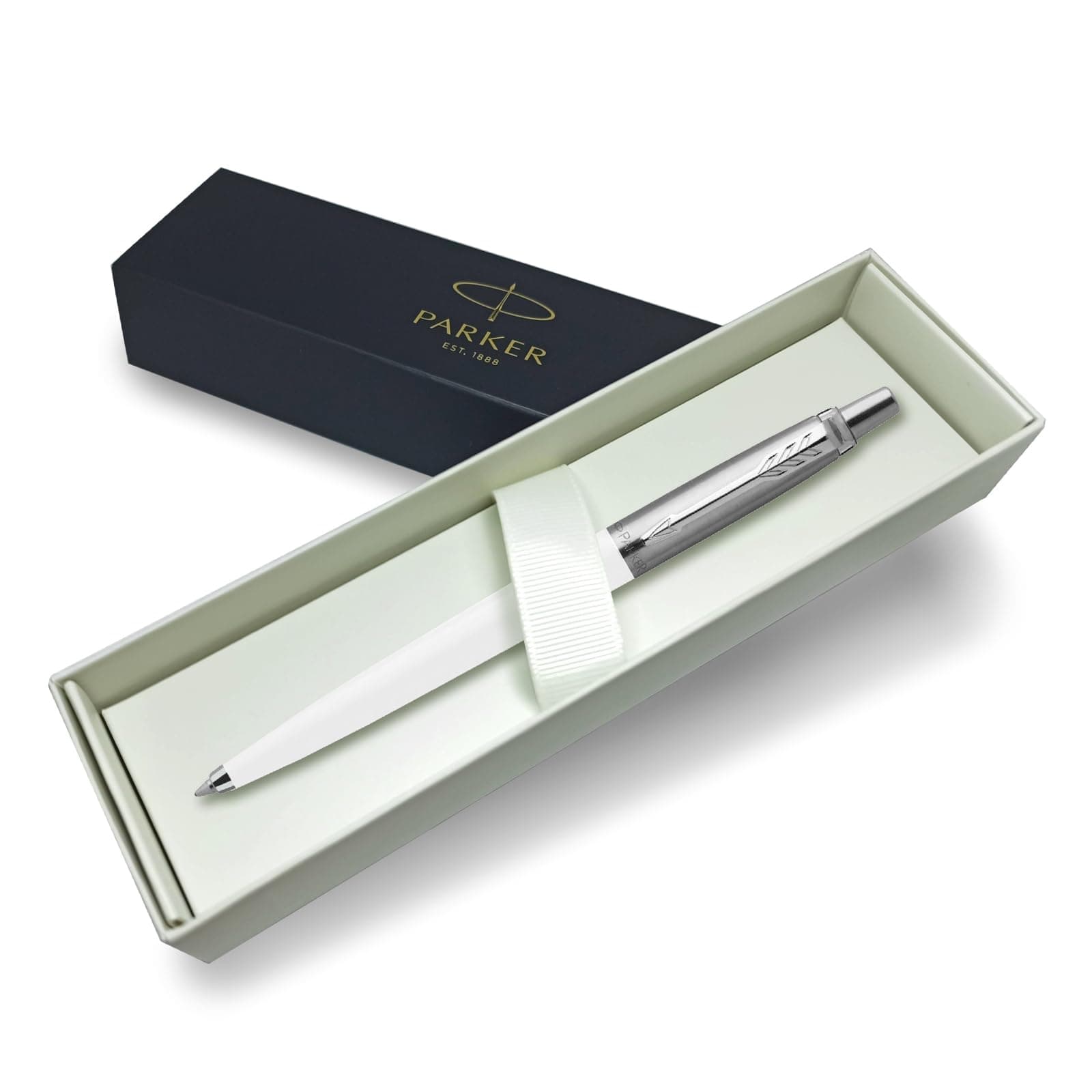 Parker Jotter Ballpoint Pen WHITE Personalised Gift ENGRAVED Your Message