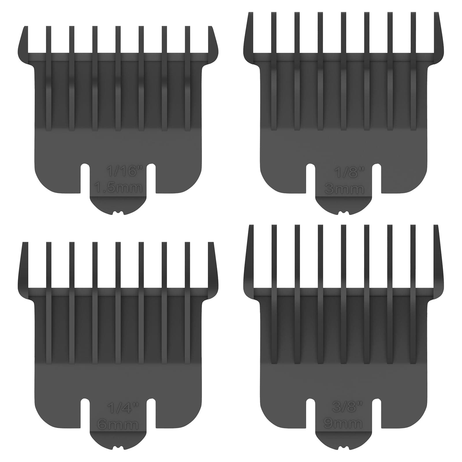 Professional T-Blade Trimmer Guard Combs, Great for Zero Gapped Trimmers Attachment, Compatible with 698/711 Grooming Kit