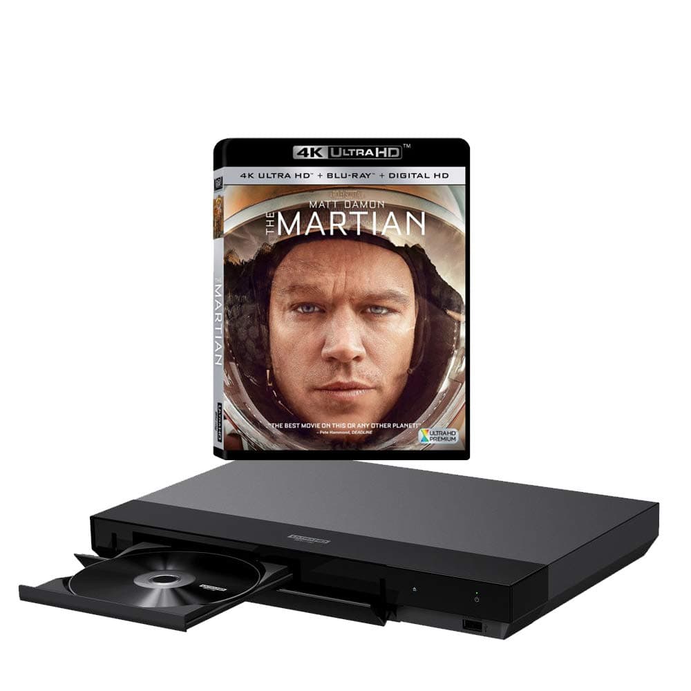 Sony UBP-X700 MULTIREGION Blu-ray Player Bundle with The Martian Ultra HD 4K Blu-ray Disc