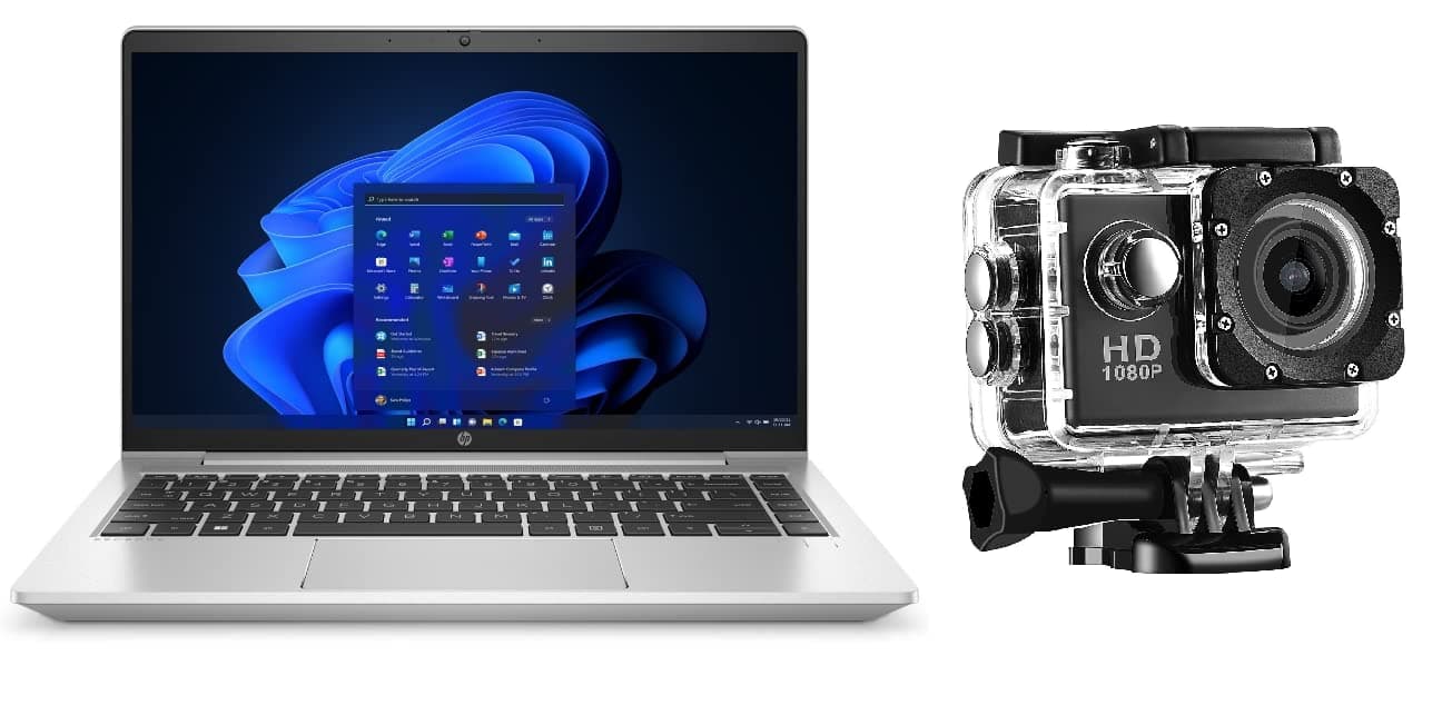 Latest HP Probook 440 G10 Business Laptop 14" Display Core I7-1355U Upto 4.7GHz 32GB 1TB Intel Iris Xe Graphics FingerPrint WIN11 PRO Silver With Sports Action Camera(Upgraded)