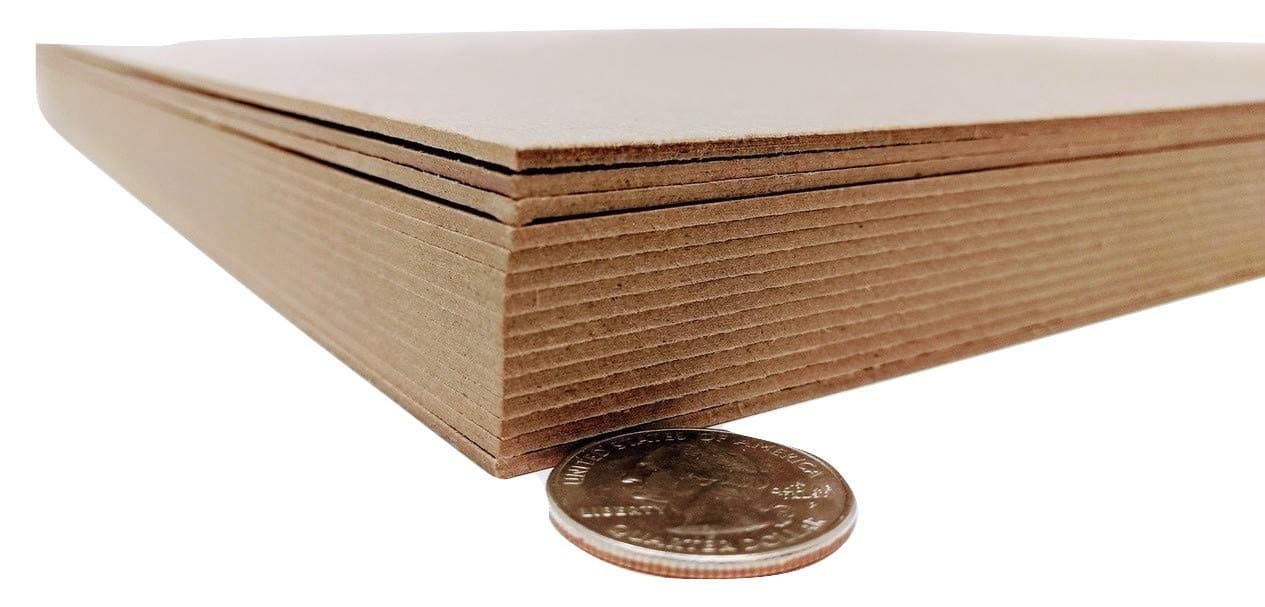 8.5 x 11 Inches 70 Point Kraft Heavy Duty Chipboard Sheets Binders Board for Book Board Binding - 15 Per Pack