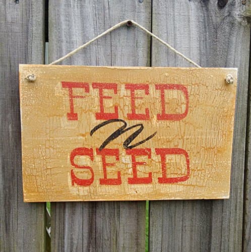 Feed n Seed sign tack room stable rustic horse barn ranch stable