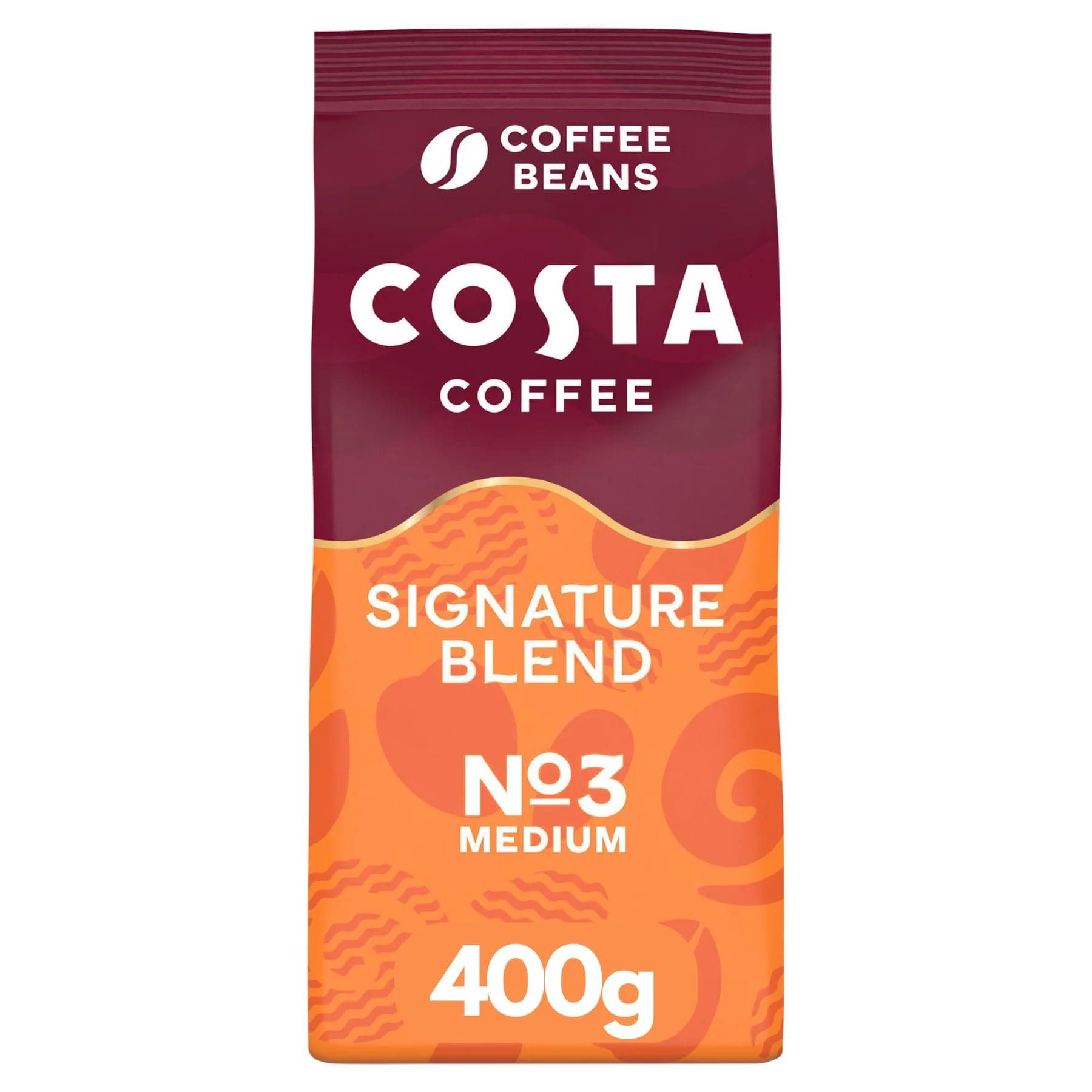 Beans Signature Blend, Large Bag 400g x 5 (Pack of 5), Robusta and Arabica Beans, Smooth & Nutty with Notes of Caramel, Strength- Medium - 3, Rainforest Alliance