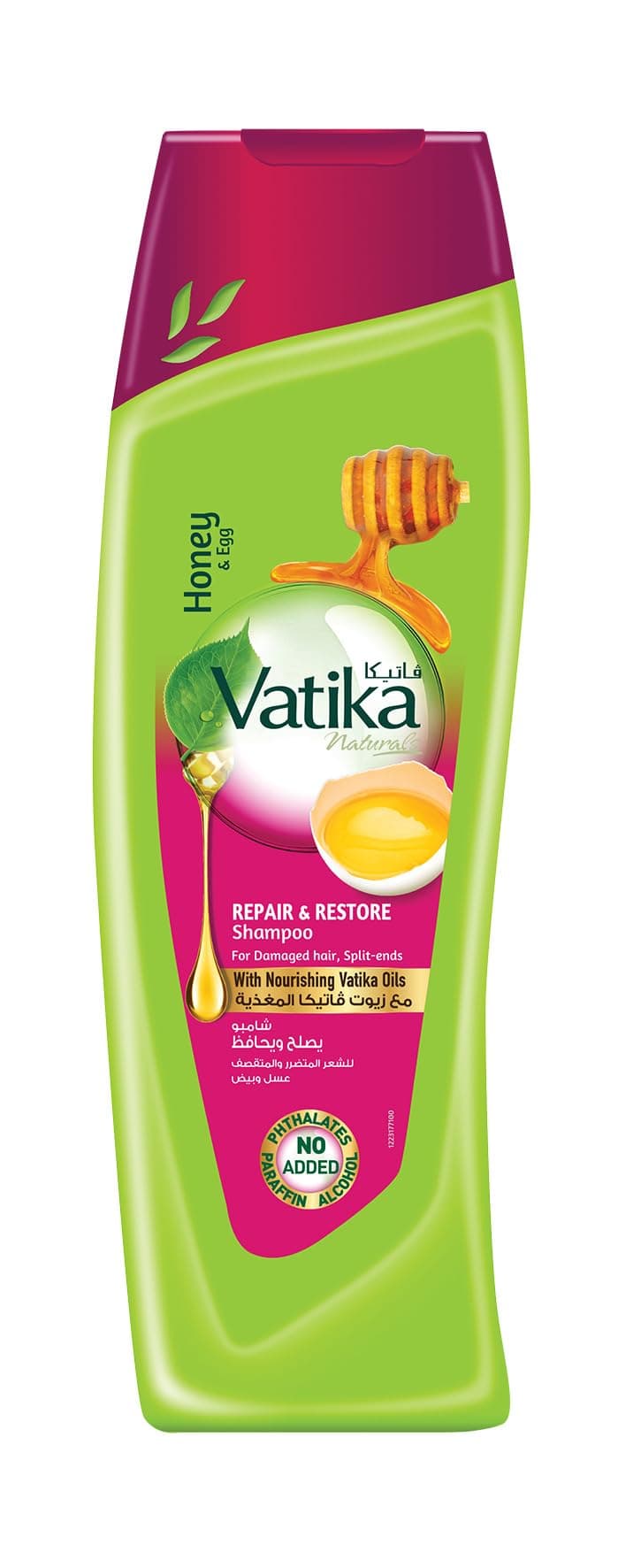 Vatika Naturals Repair and Restore Shampoo 400ml | Enriched with Egg and Honey | For Damaged Hair and Split-ends