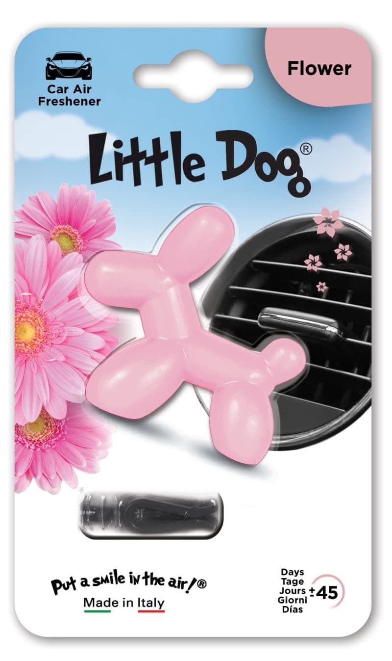 Scents Little Dog Car Vent Clip Air Freshener - Flower