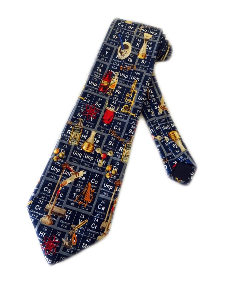 Periodic Table Ties Chemistry Science Necktie - Mens - One Size Neck Tie