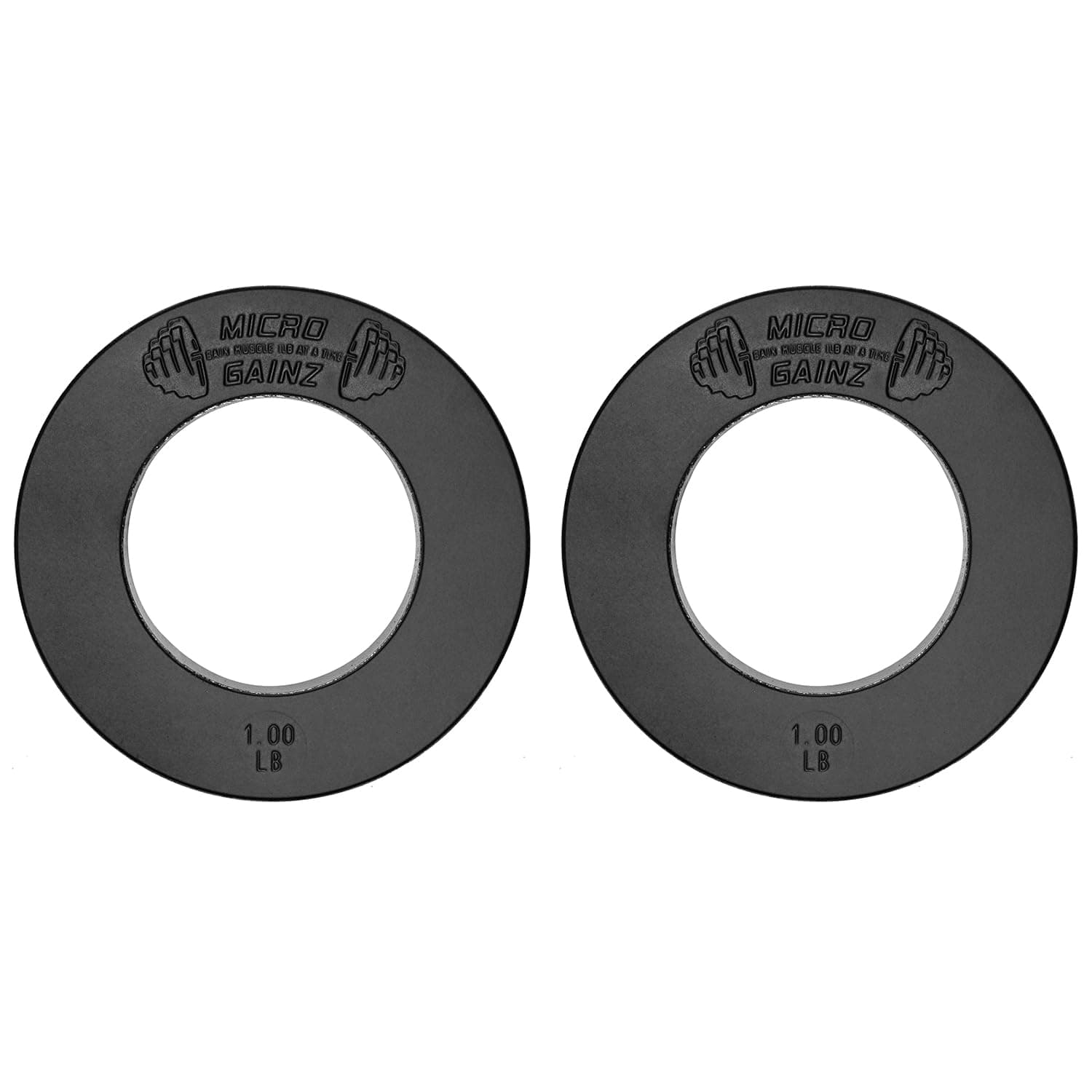Micro Gainz Calibrated Fractional Weight Plate Set of 2 Plates, Choose Set (.25LB-1.25LB), Designed for Olympic Barbells for Strength Training & Micro Loading Bar Weights, Made in USA
