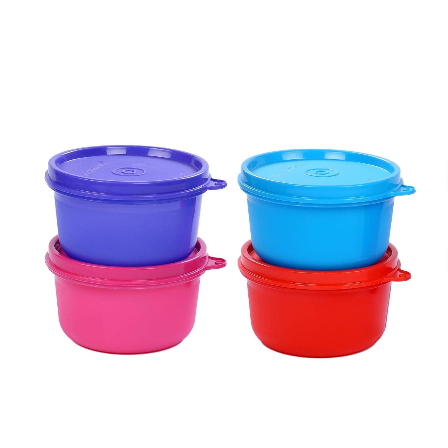 SIGNORA WARE Signoraware Executive Round Medium Container Set, 310Ml, Set Of 4 Multicolour