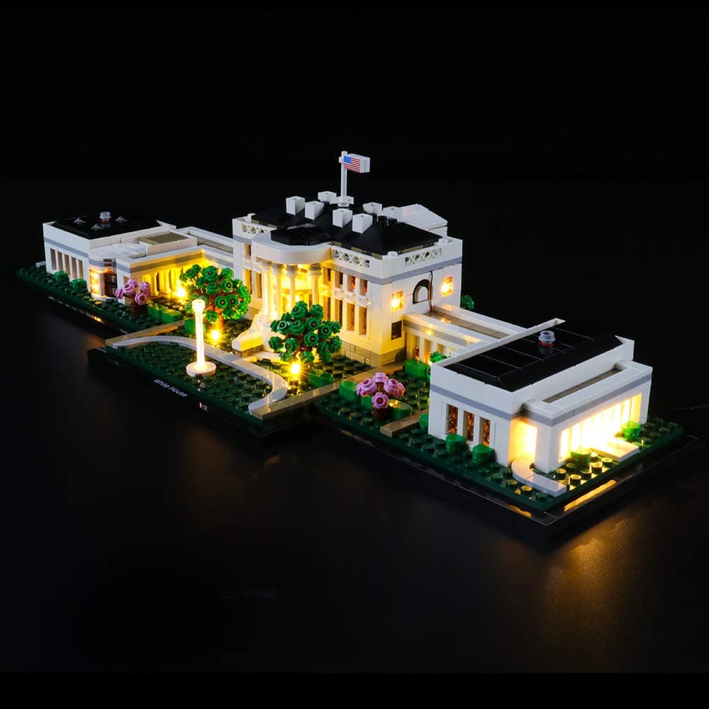 BRIKSMAX Led Lighting Kit for LEGO Architecture White House,Compatible with LEGO 21054 Building Blocks Model- Not Include the Lego Set