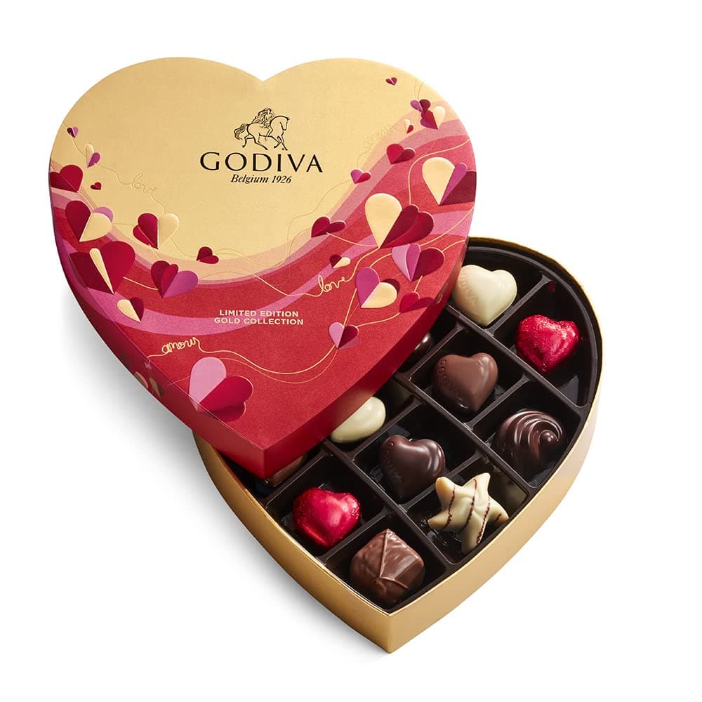 14pc Assorted Chocolate Heart Box