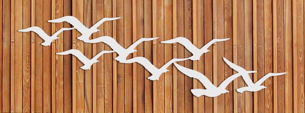 Clingermans Large 8 Seagull Wall Hanging