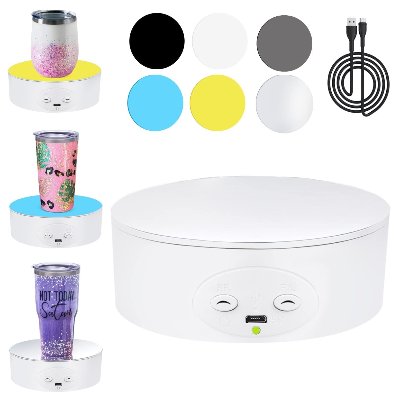 Riomh Cup Turner Rotating Display Stand for Tumblers