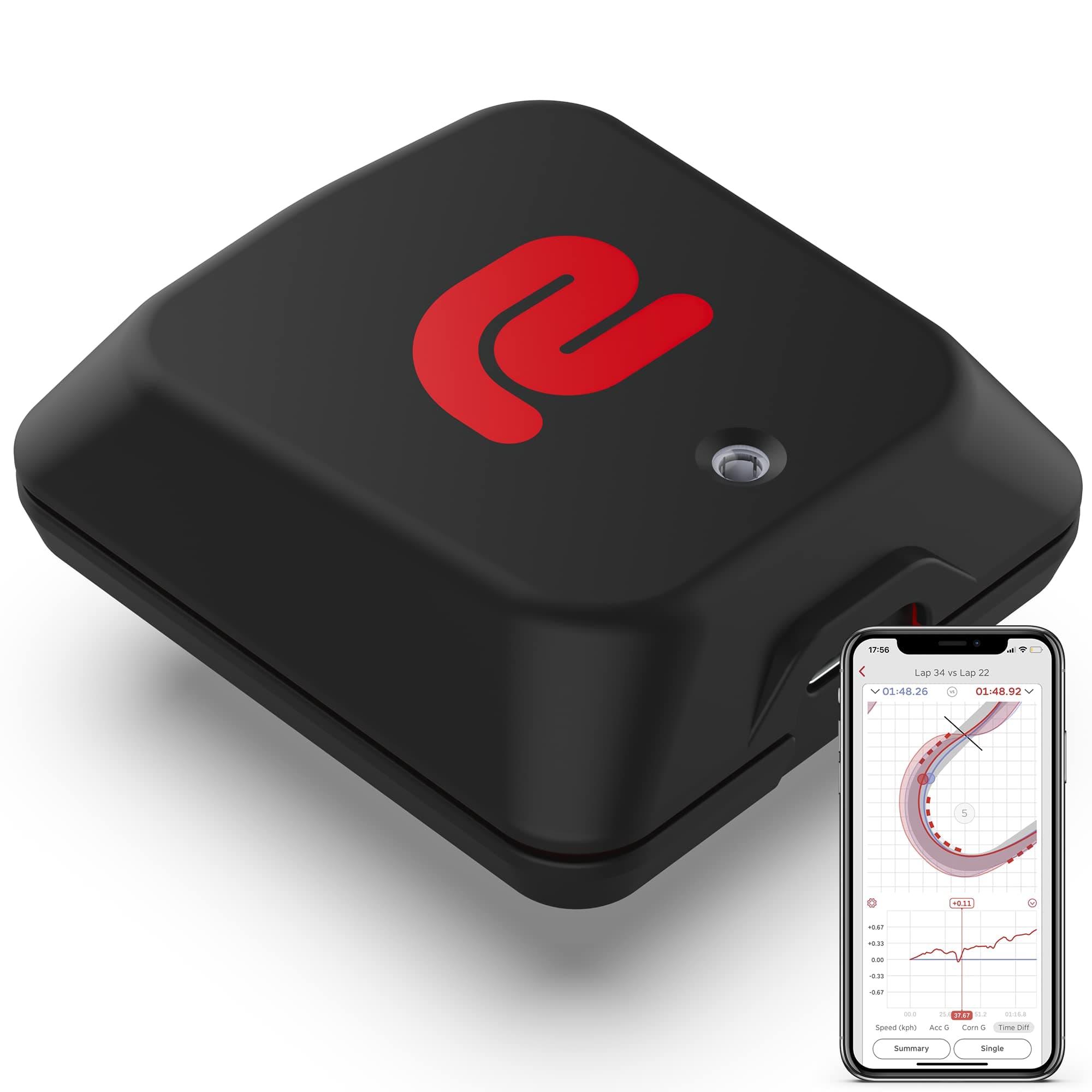 Racebox Mini Gps Based On 25Hz Box Performance Meter - Lap Timer and Drag Gauge for Cars and Motorcycles with Mobile App - Vei Racing Timing System