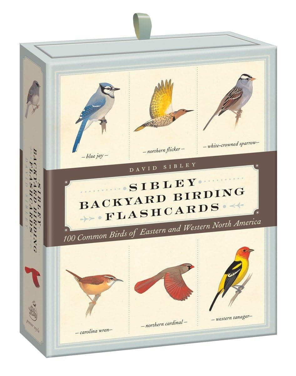 CROWN Sibley Backyard Birding Flashcards: 100 Common Birds of Eastern and Western North America