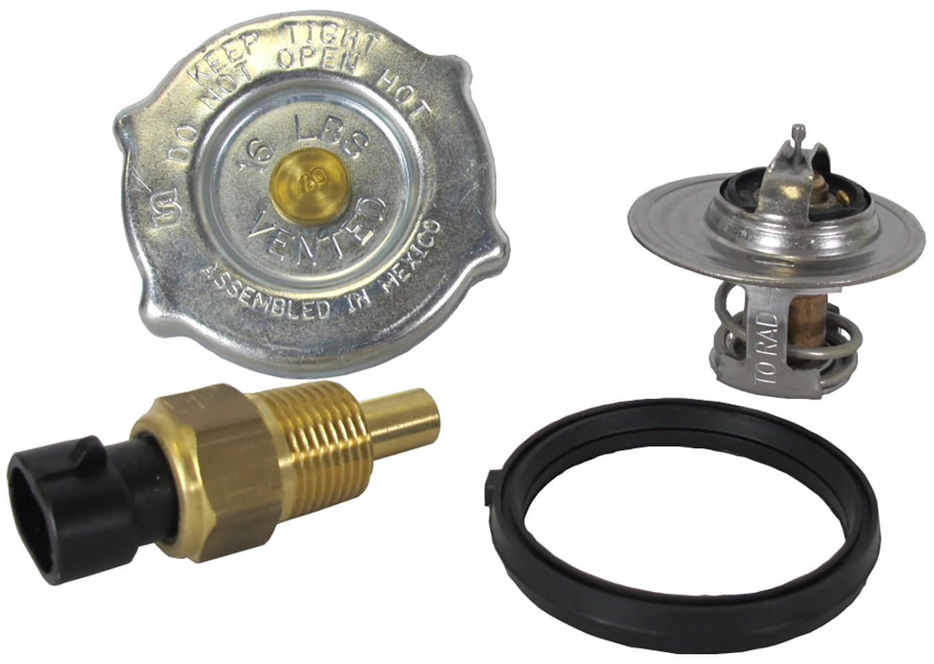 MotoRad 105KT Cooling System Temperature Control Service Kit for Select Chrysler and Dodge Vehicles, 1 Pack