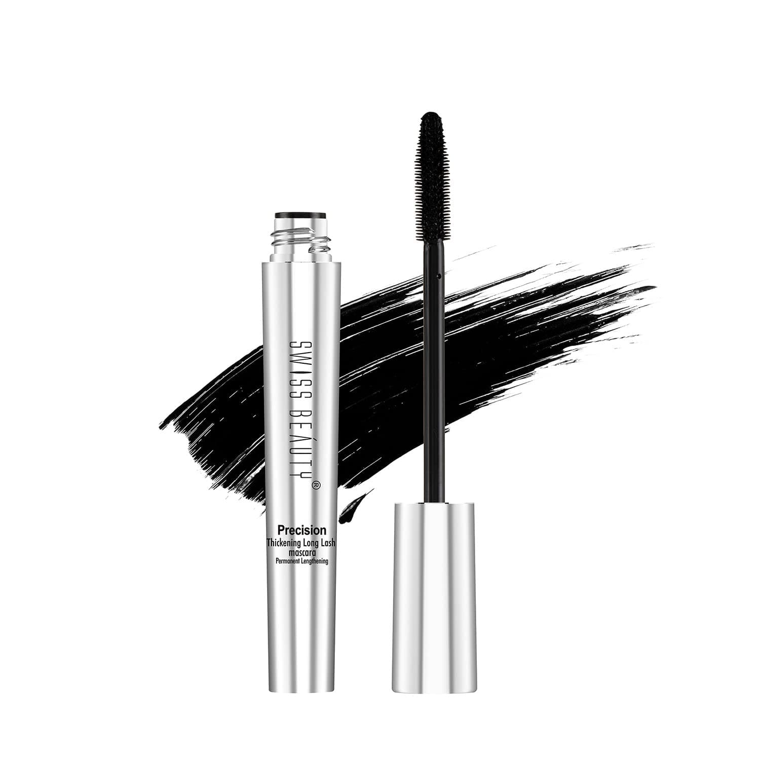 Swiss Beauty Waterproof Volume Mascara | Smudge Proof Curling Mascara | Long Lasting Lash Defining Eye Makeup | Jet Black 8.5ml | Lightweight, Clump-Free Formula