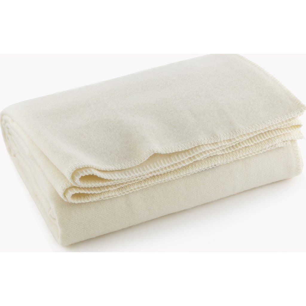 Pure & Simple Wool Blanket - Bone White - Twin