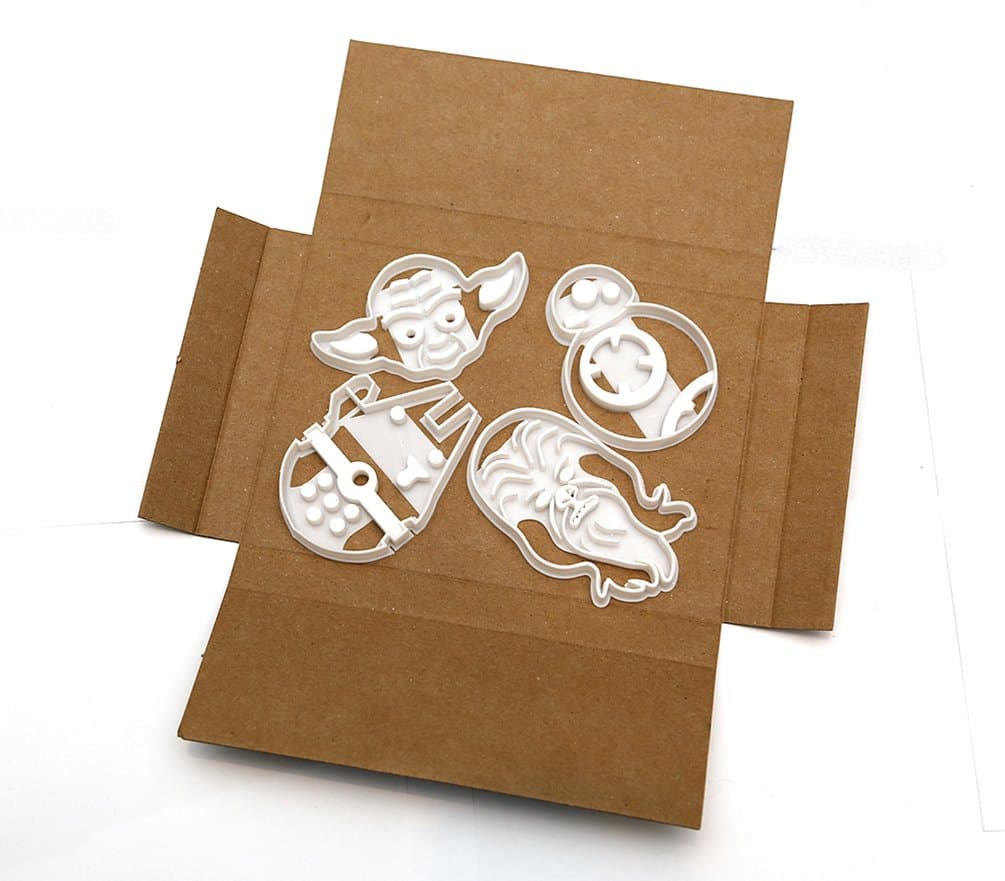 Star Wars Cookie Cutters x 4 BB8, Chewbacca, Millennium Falcon, Yoda