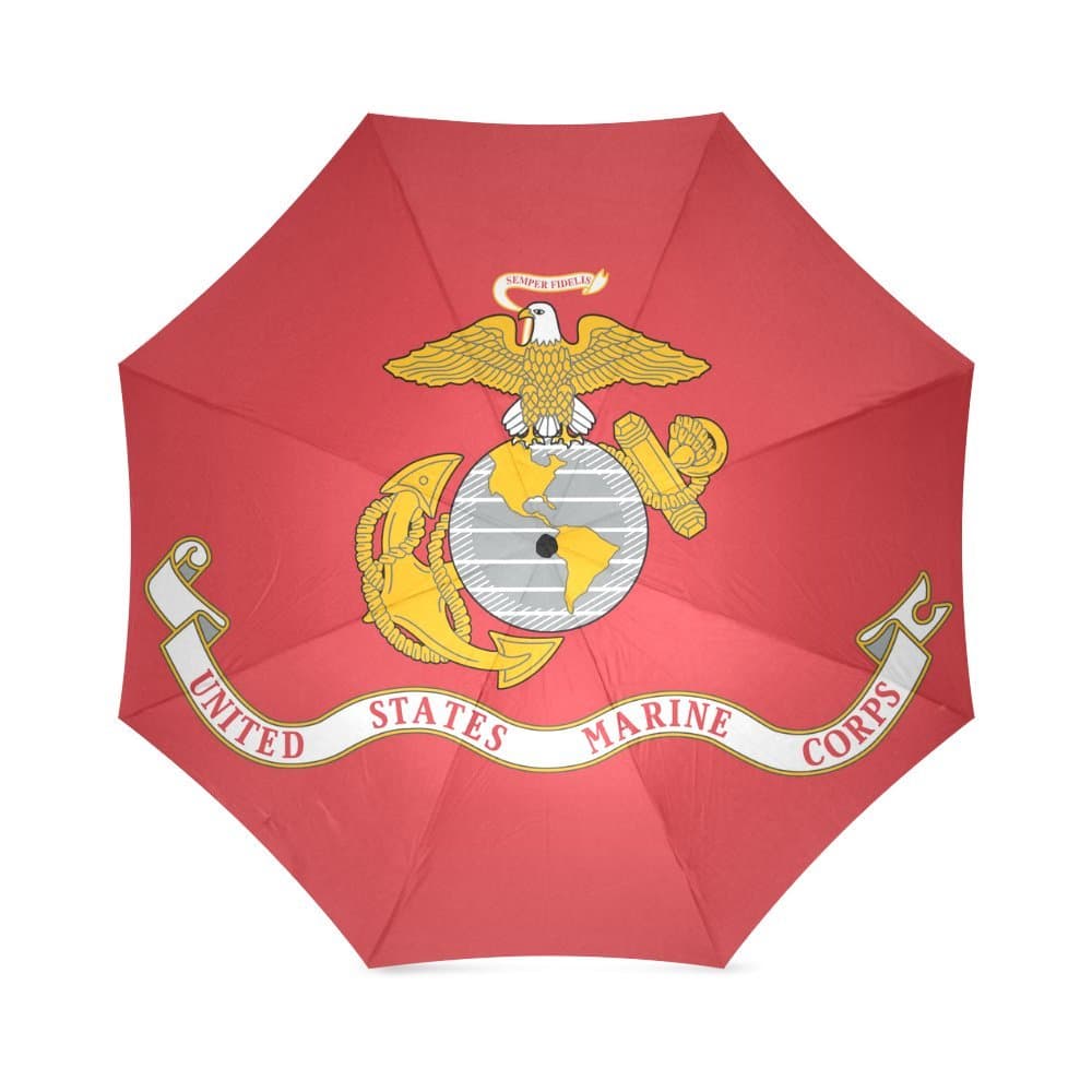 USMC United States Marine Corps Flag Folding Rain Umbrella/Parasol/Sun Umbrella