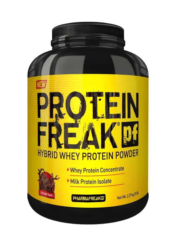 PharmaFreak PROTEIN FREAK POWDER - Chocolate - 5 lbs | Whey Protein Concentrate & Milk Isolate Hybrid Blend - NO PROTEIN SPIKING, Build Muscle, Increase Mass