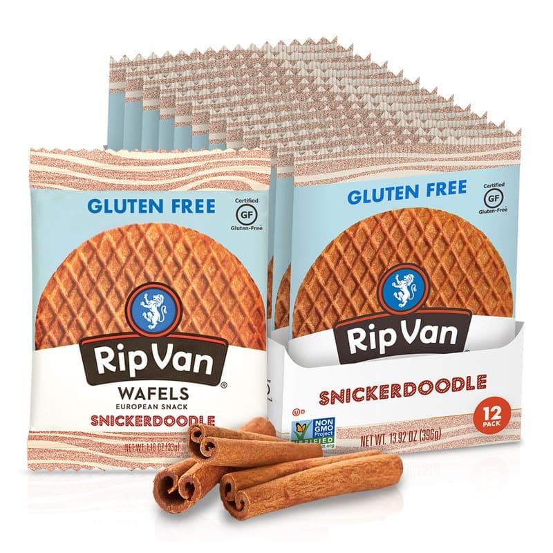 Rip Van Gluten-Free Snickerdoodle Stroopwafel, Healthy Gluten-Free Snacks, No...