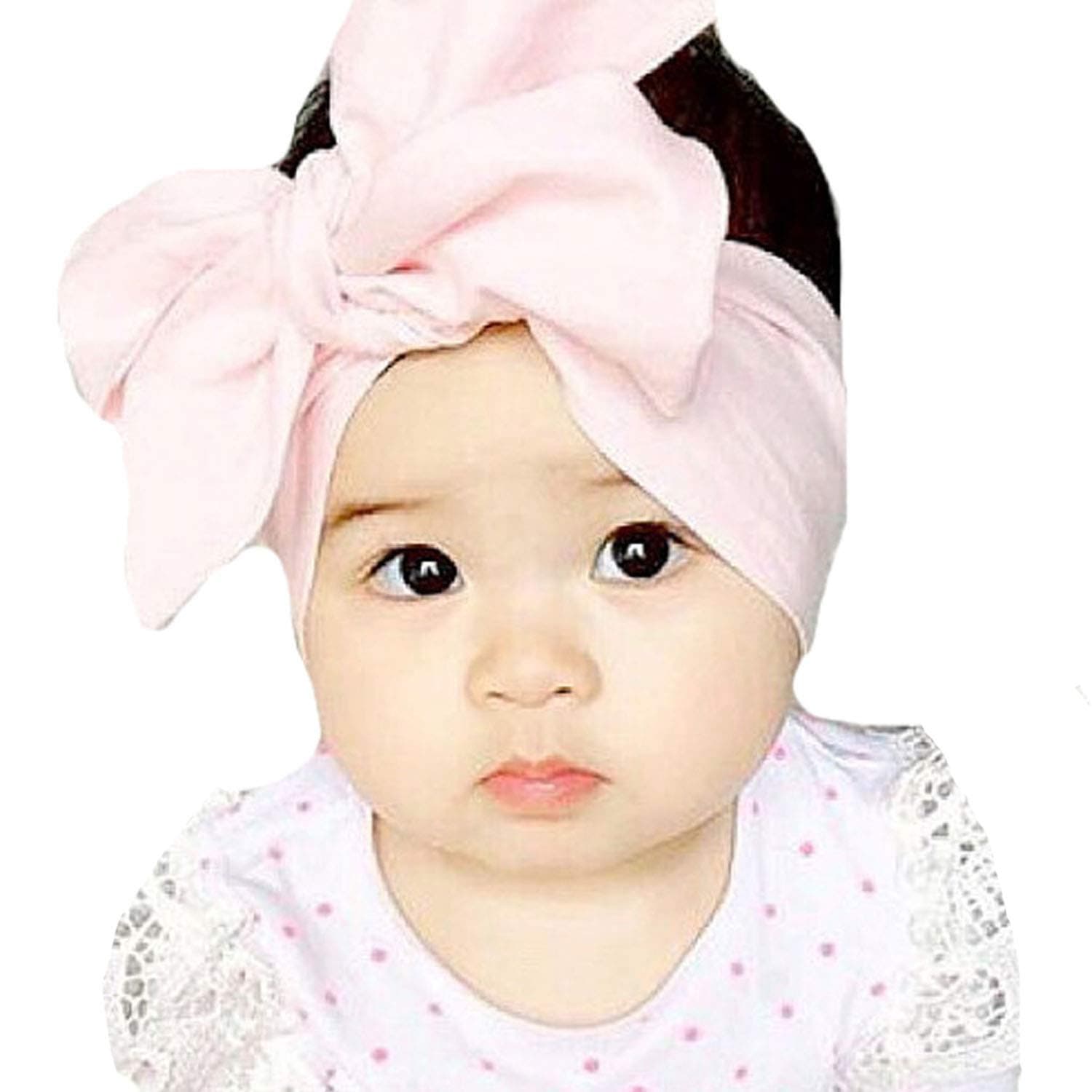 Miugle Baby Turban Headbands Hair Bows Knot Hair Band Head Wrap