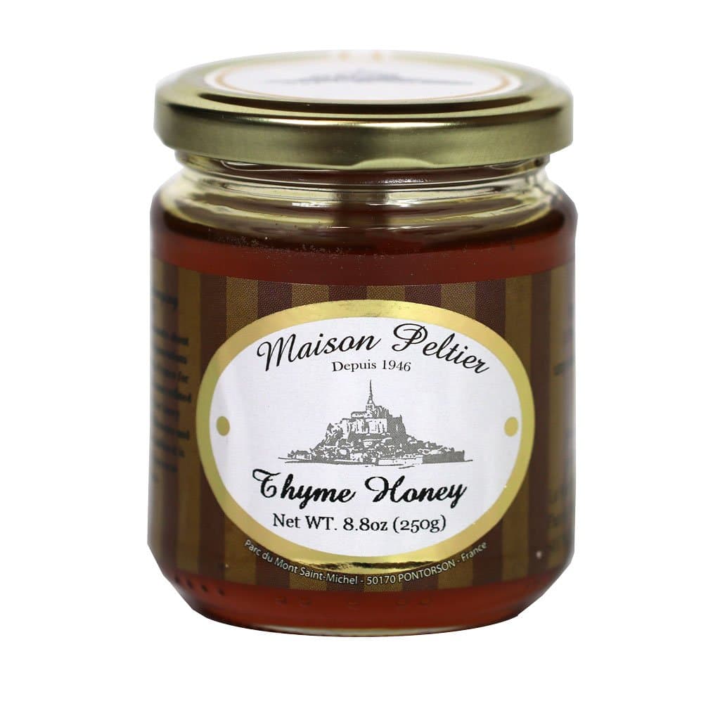 Maison Peltier - Pure Raw Thyme Honey, 100% Unpasteurized | Made in France, 250g (8.8oz) Glass Jar