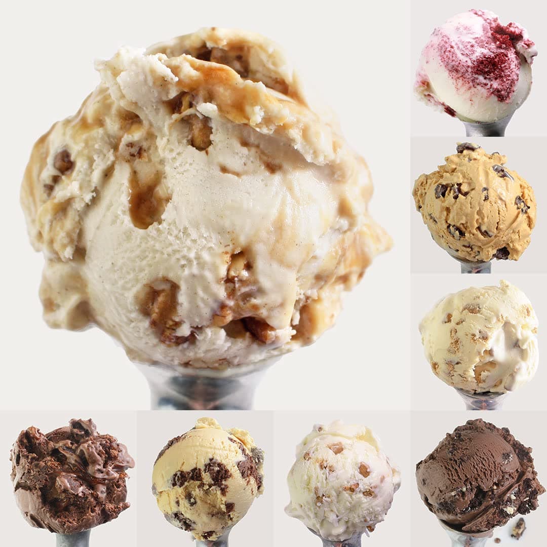 Ultimate Just Because 8 Pint Ice Cream Collection - Gourmet Specialty Handcrafted Ice Cream 8 Pack of our Bestselling Flavors