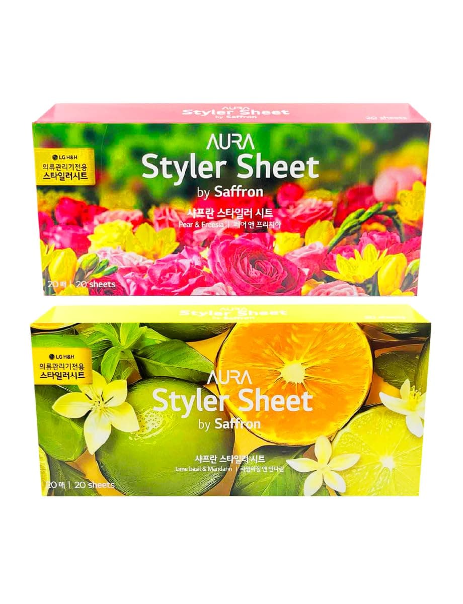 LG Styler Sheets 20 Sheets (Freesia + Lime basil)