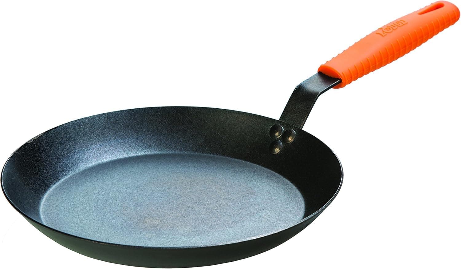 CRS12HH61 Carbon Steel Skillet, Black/Orange