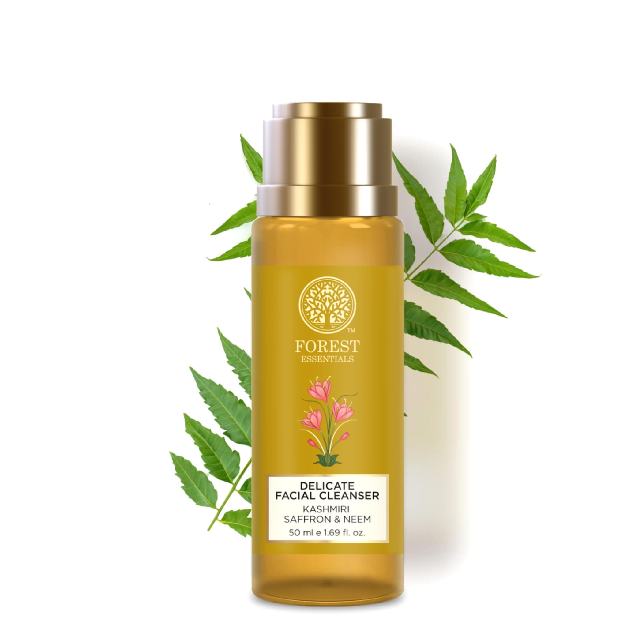 Delicate Facial Cleanser Saffron & Neem 200ml by Forest Essentials