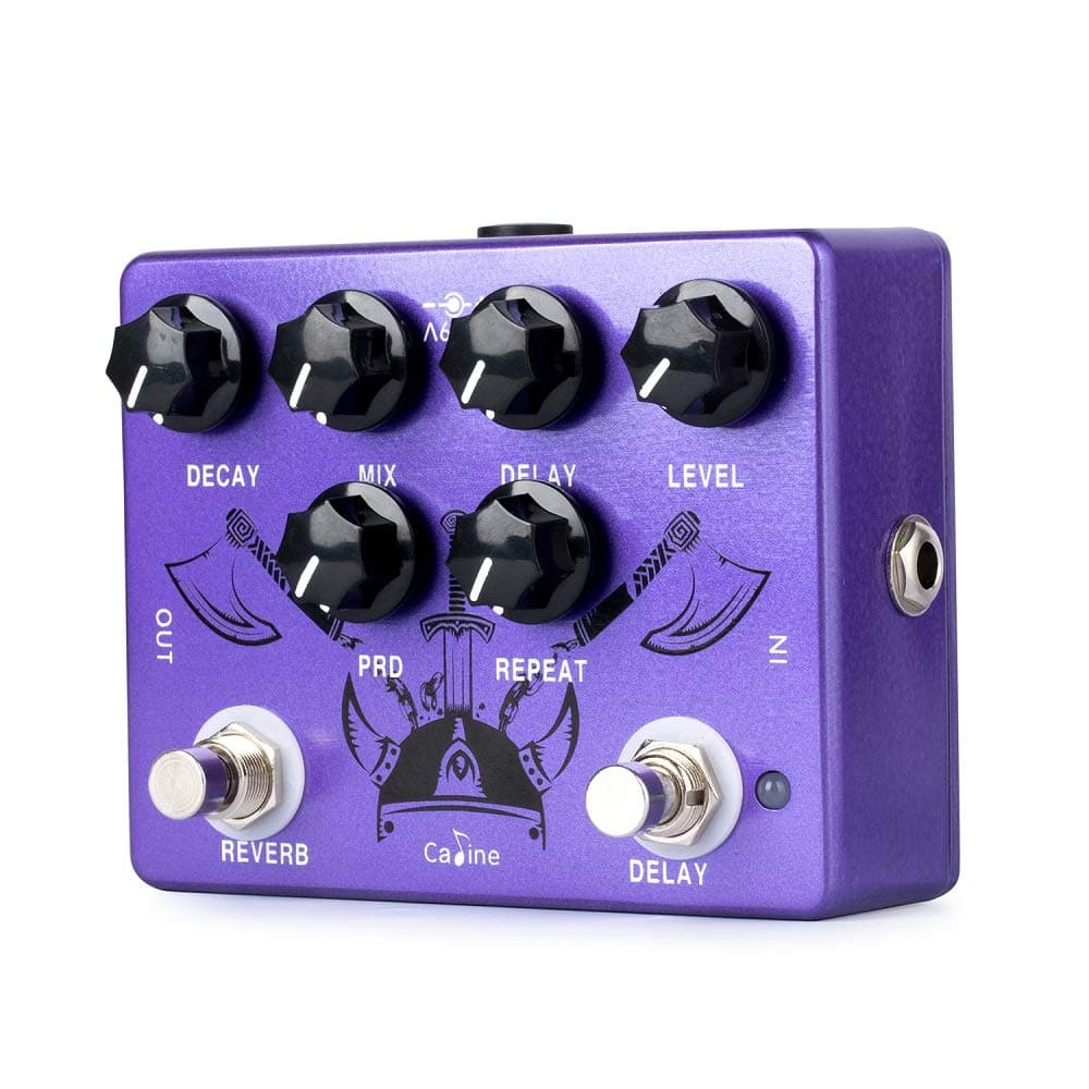 Pedals Reverb Delay Effects Pedal Repeat Preamp Acoustic Electric Guitar Pedal True Bypass Metal Purple CP-80