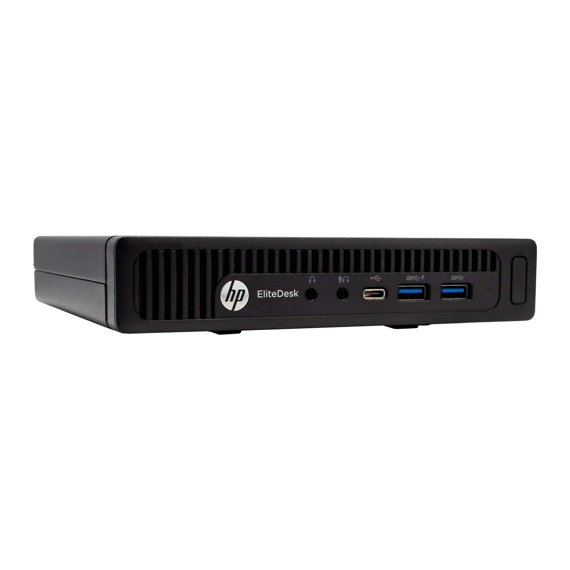 HP EliteDesk 800 G2 Desktop Mini Business PC, Intel Quad-Core i5-6500T up to 3.1G, 16GB DDR4, 240GB SSD, VGA, DP, Win 11 Pro 64 bit (Renewed)