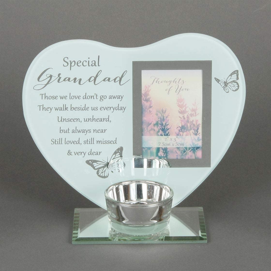 Memorial Special Remembrance Memorial Grandad Tea Light Holder, white, one, 5017224719019