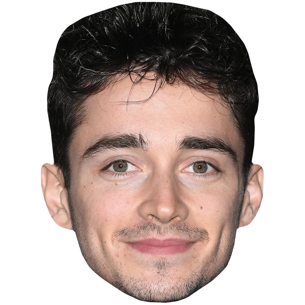 Charles Leclerc (Smile) Celebrity Mask, Flat Card Face, Fancy Dress Mask