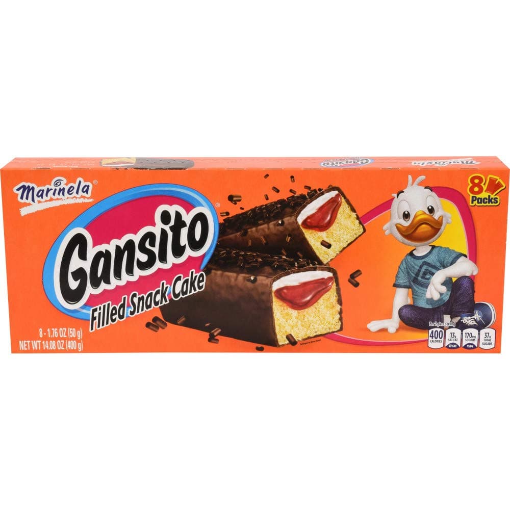 Marinela Gansito Strawberry and Crème Filled Snack Cakes 1 pack (8 count)