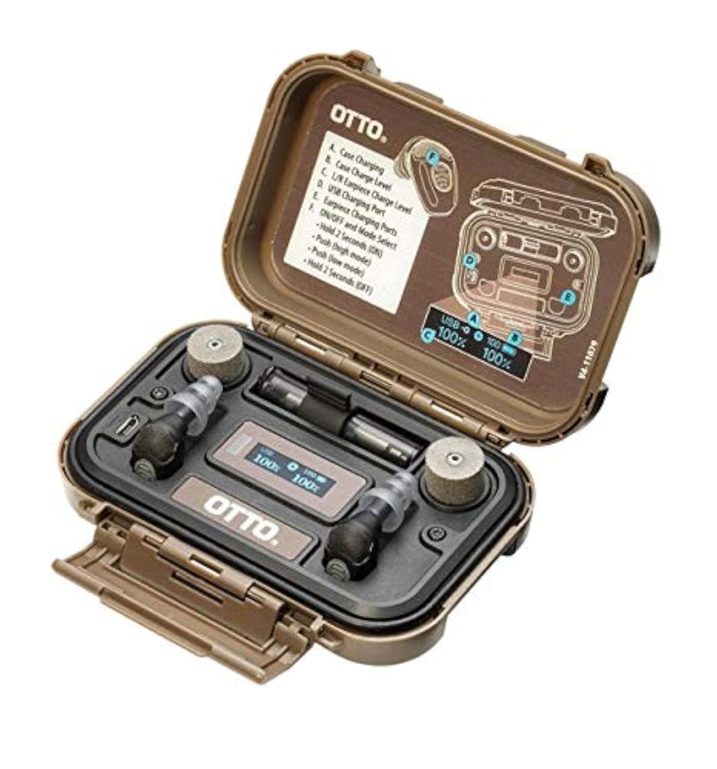 OTTO Engineering NoizeBarrier Micro Earplug, Black, V4-11029